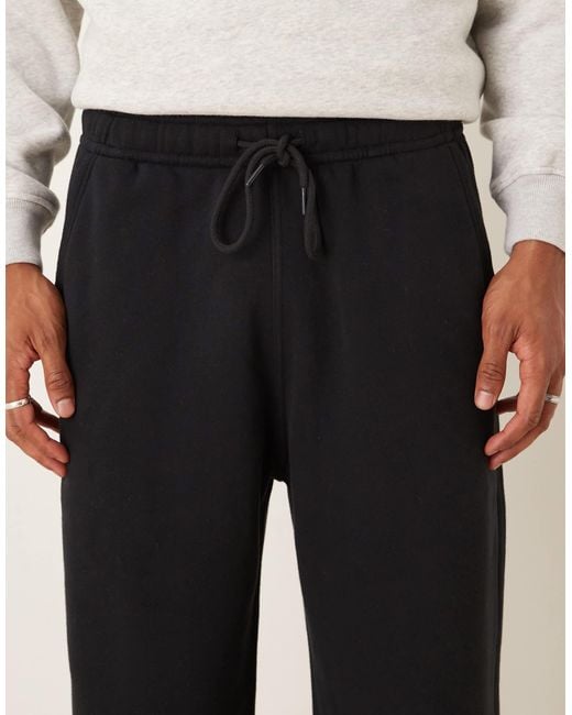 Abercrombie & Fitch – essential – weite jogginghose in White für Herren
