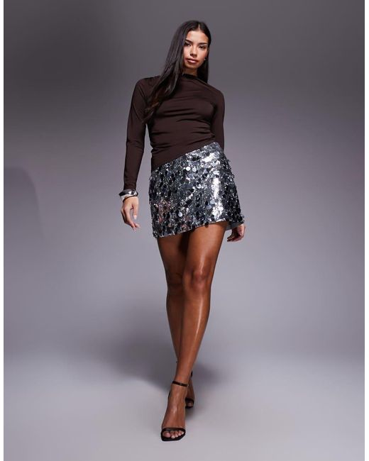 Abercrombie & Fitch Blue Ultra High Rise Scarlett Skort