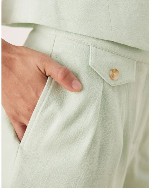 Short d'ensemble ajusté - sauge Nobody's Child en coloris Natural