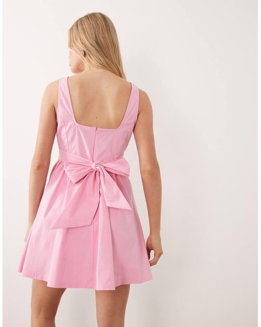 New Look Pink Bengaline Mini Dress