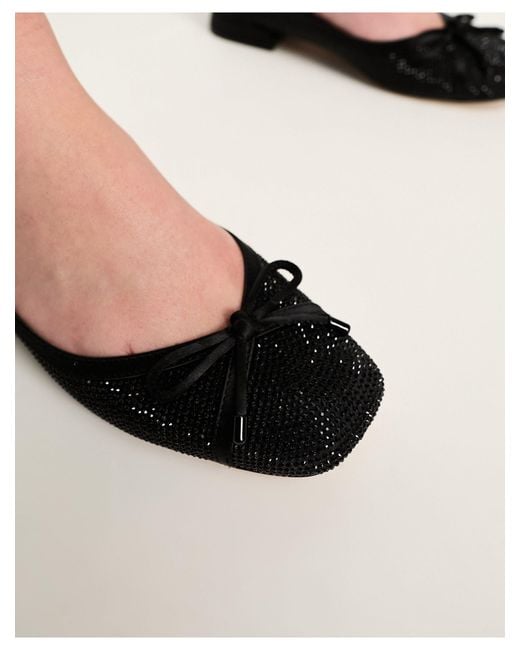 ALDO Black Gibbsi Embellished Flat Shoes