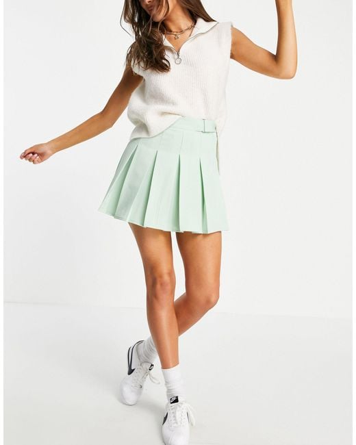pull and bear pleated skirt