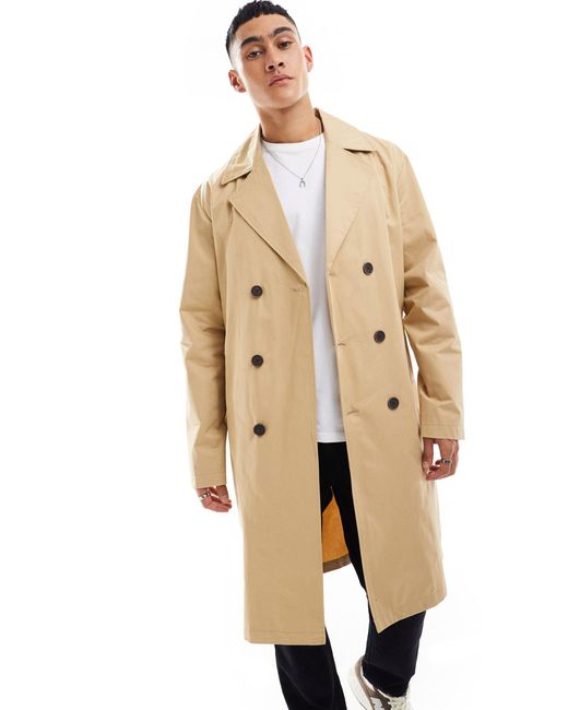 Only & Sons Natural Trench Coat for men