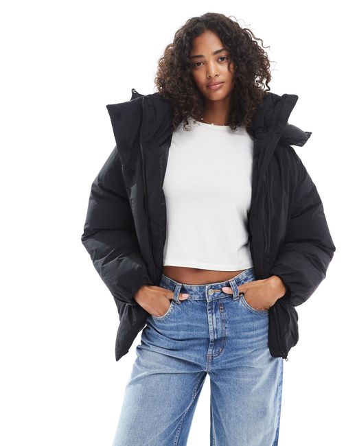 ASOS Blue Cloud Puffer Jacket With Oversized Hood