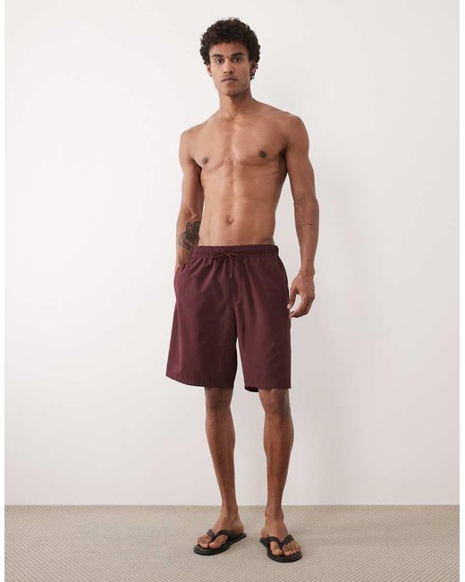 ASOS Red Swim Shorts for men