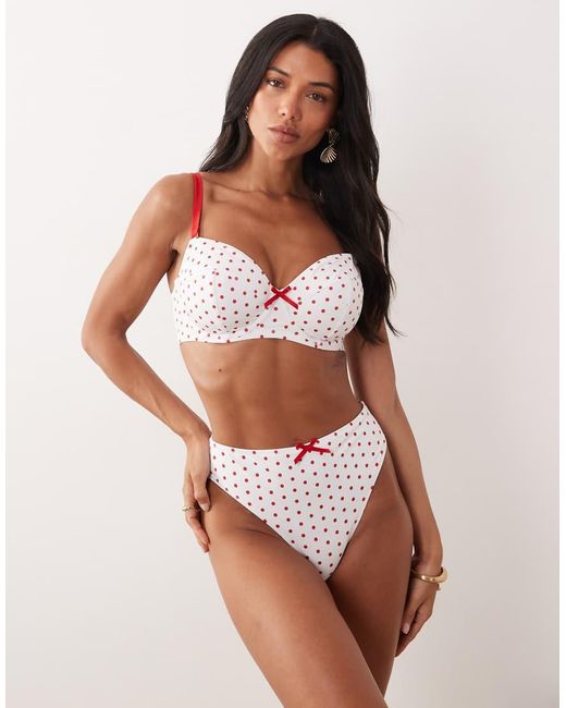 Peek & Beau White High Waist Bikini Bottom