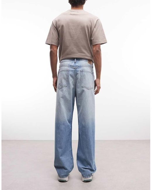 Weekday Blue Galaxy Loose Fit Baggy Jeans for men