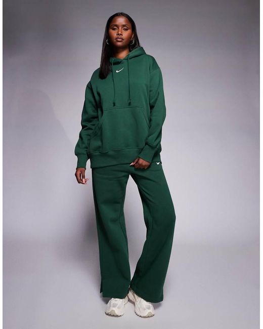 Nike Green Phoenix Fleece Oversized Hoodie