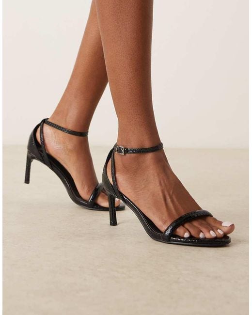 Glamorous Natural Barely There Heeled Sandals