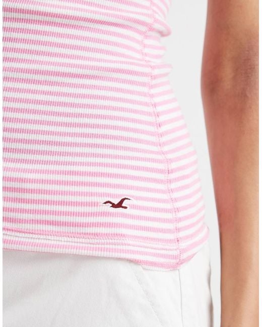 Hollister White Henley Cami