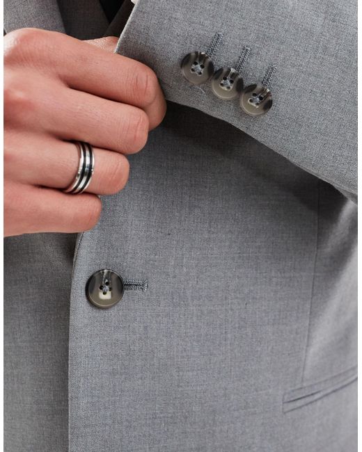 ASOS Gray Slim Suit Jacket for men