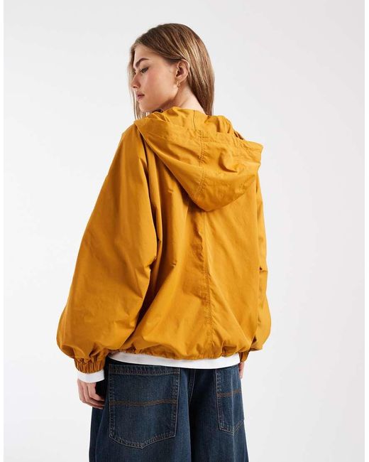 & Other Stories Orange Pure Nylon Short Jacket