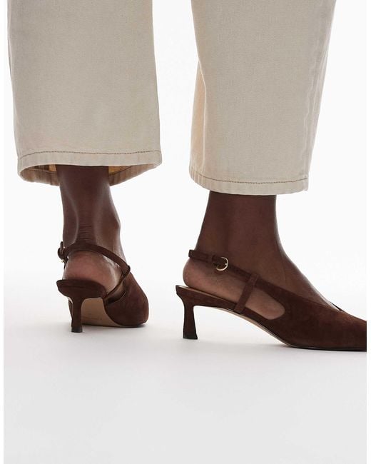 & Other Stories Brown Slingback Pointed Heels