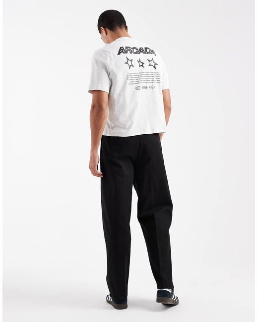 Cotton On White Cropped Fit Graphic T-Shirt for men