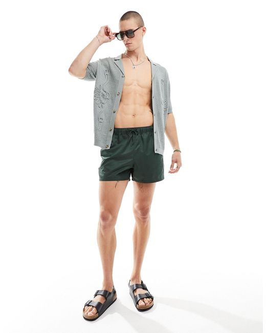 ASOS Green Swim Shorts for men