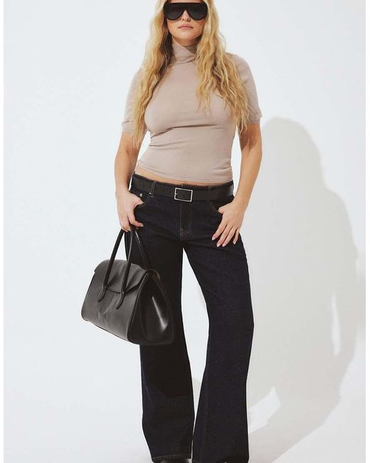 NA-KD White Lane Low Waist Jeans