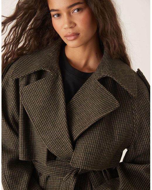 ASOS Brown Formal Belted Trench Coat