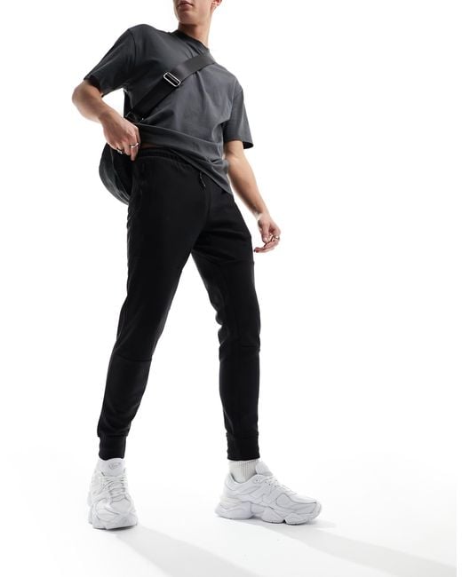 Jack & Jones Black Tech jogger for men