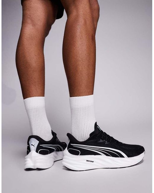 PUMA Black Velocity Nitro 4 Trainers for men