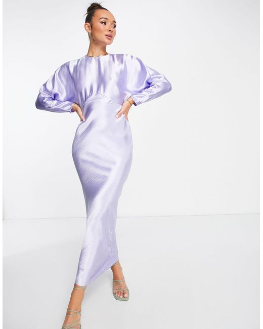 batwing bias cut maxi dress