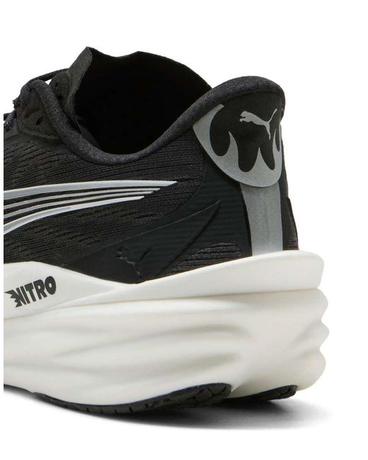 PUMA White Deviate Nitro 4 Running Trainers for men