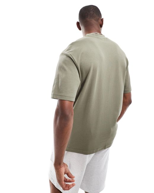 SELECTED – schweres oversize-t-shirt in Multicolor für Herren