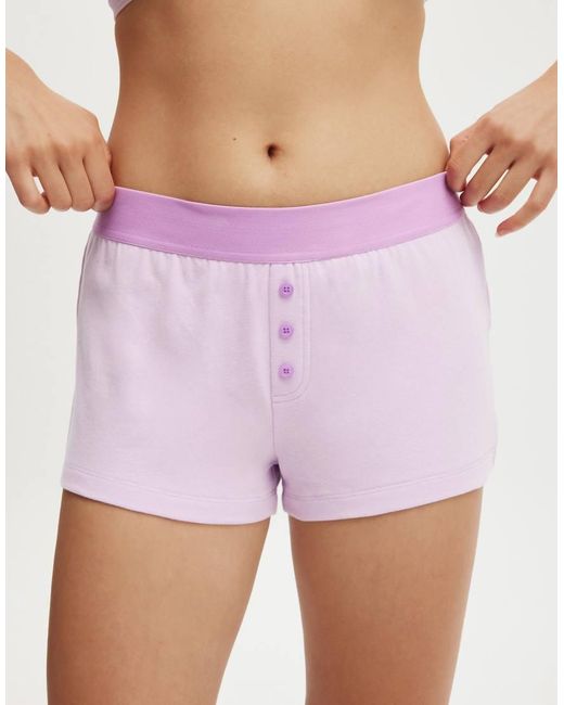Cotton On White Peached Jersey Boyshort