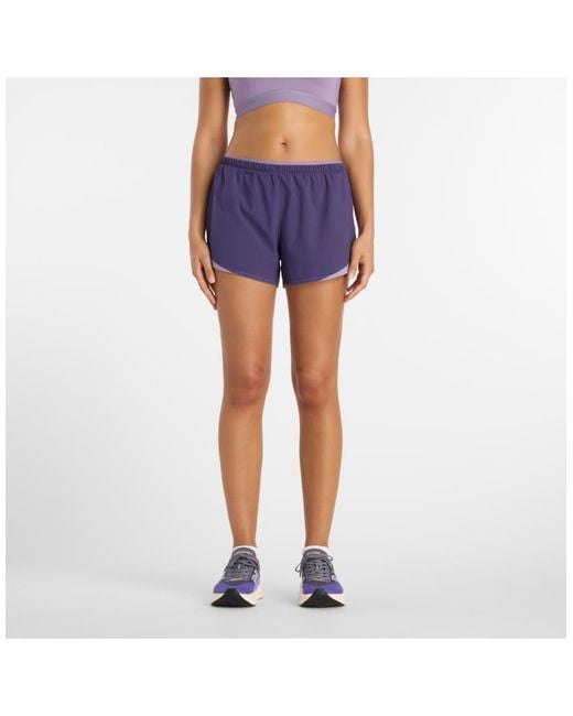 New Balance Blue Rc Essential Short 3"