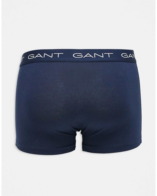 Gant Blue 3-pack Trunks for men
