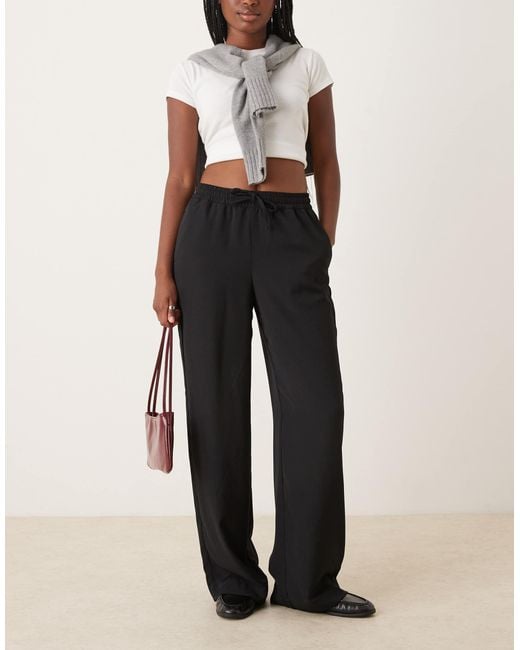 JJXX Black Wide Leg Trousers