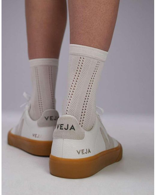 Zapatillas De Deporte Blancas Con Suela De Goma Campo De Veja de color Gray
