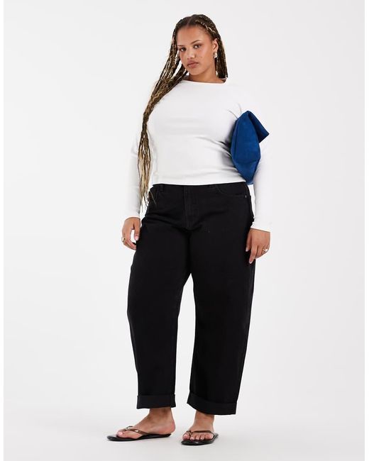 Vero Moda White Fine Rib Long Sleeved Top