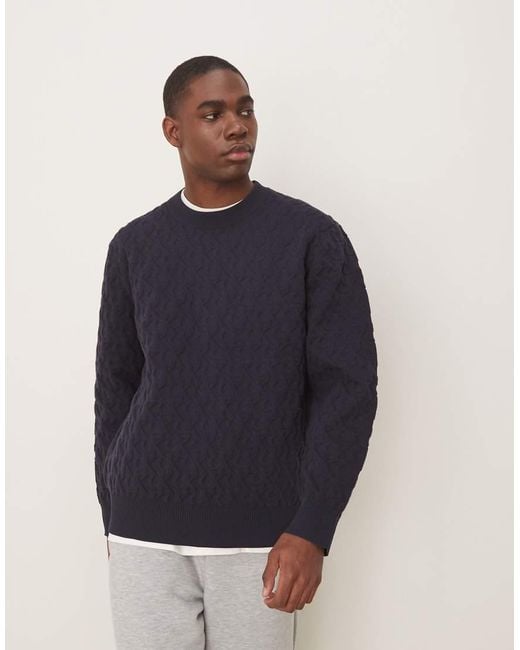 Calvin Klein Blue All Over Print Sweatshirt for men