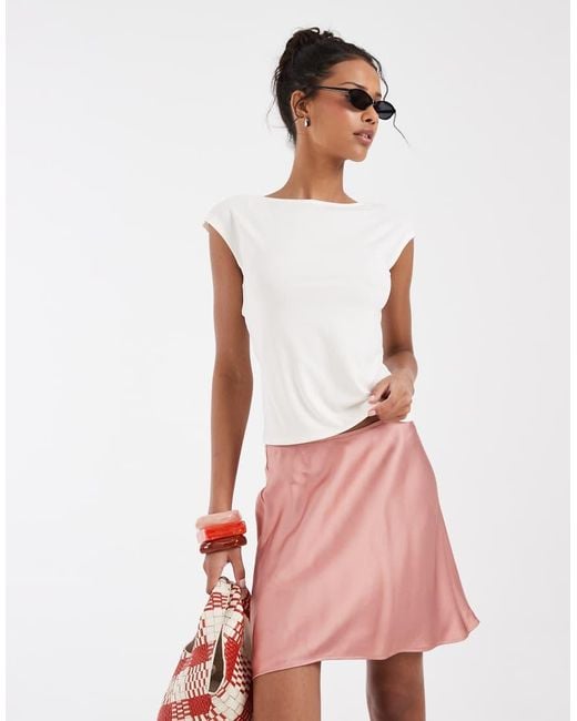 & Other Stories White Slim Fit Slinky Top