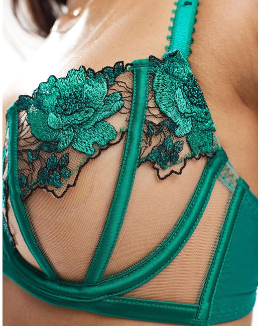 Ann Summers Blue – caged rose – unwattierter balconette-bh