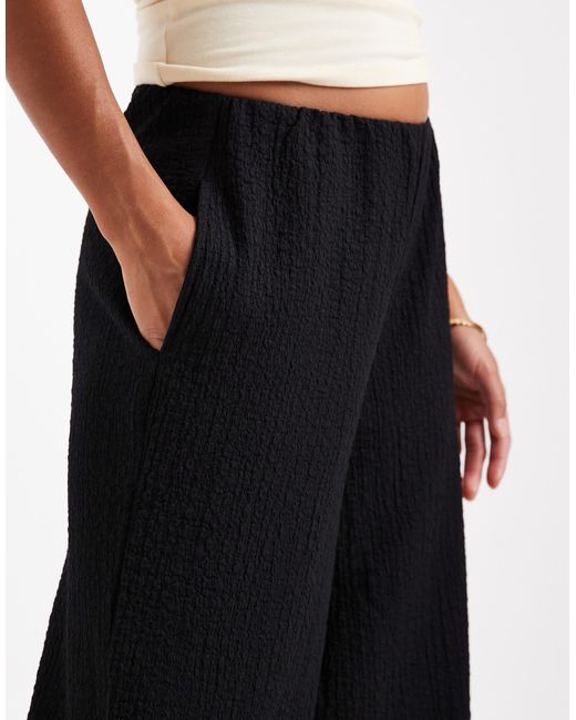 Vero Moda White Textured Jersey Pull On Trouser