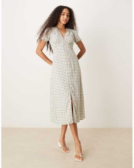 Nobody's Child Natural Lucinda Midi Tea Dress