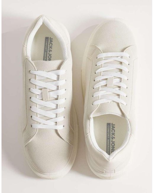 Jack & Jones Natural Faux Suede Trainer for men