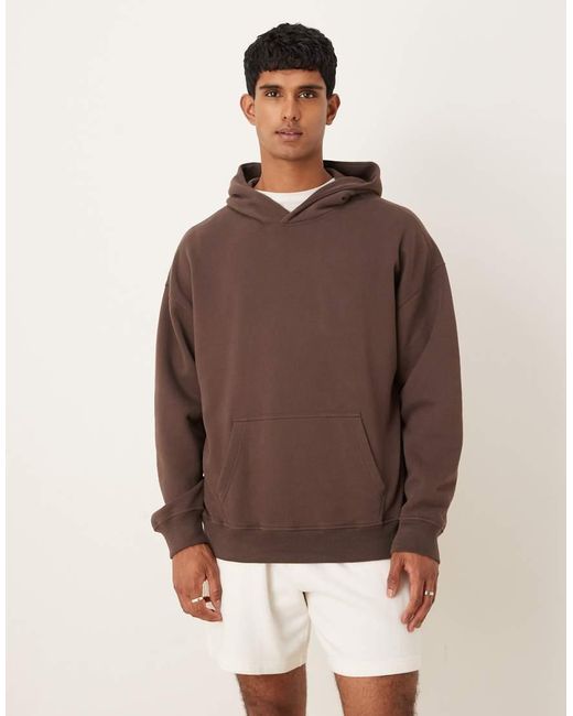 Abercrombie & Fitch Brown Front Pocket Hoodie for men
