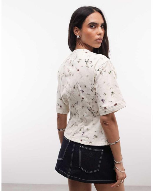 ASOS White Cinch Top