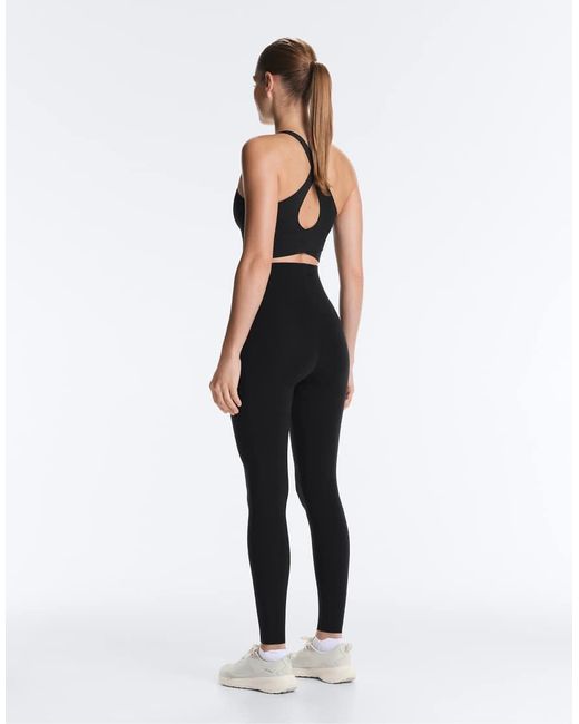 Oysho Blue Light Touch Crossover Back Tank Top