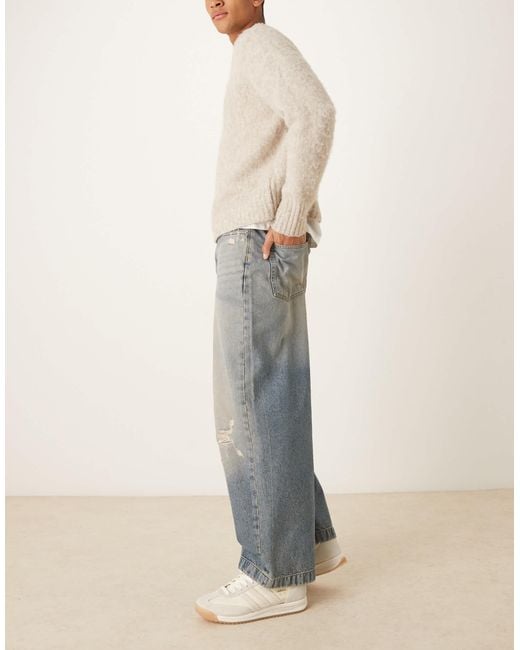 ASOS Natural Barrel Jeans for men