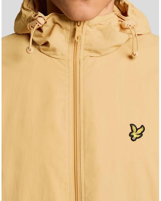 Lyle & Scott Natural Mid Jackets Zip Through Hooded Jacket for men