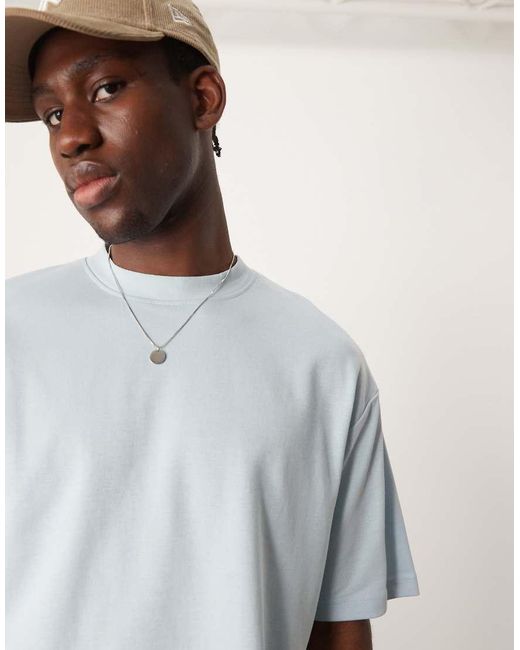 SELECTED White Oversized Heavy Weight T-shirt for men