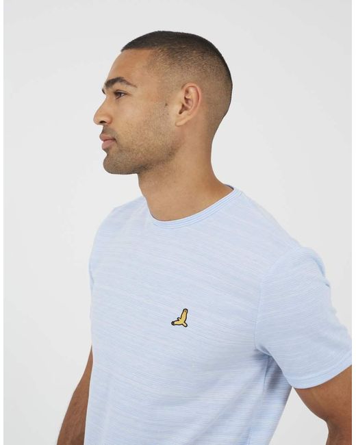 Brave Soul Blue Crew Neck T-Shirt for men