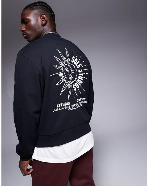 Black sweatshirt asos hotsell