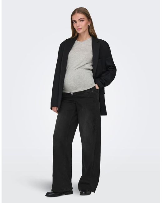 ONLY Black Wide-Fit Jeans