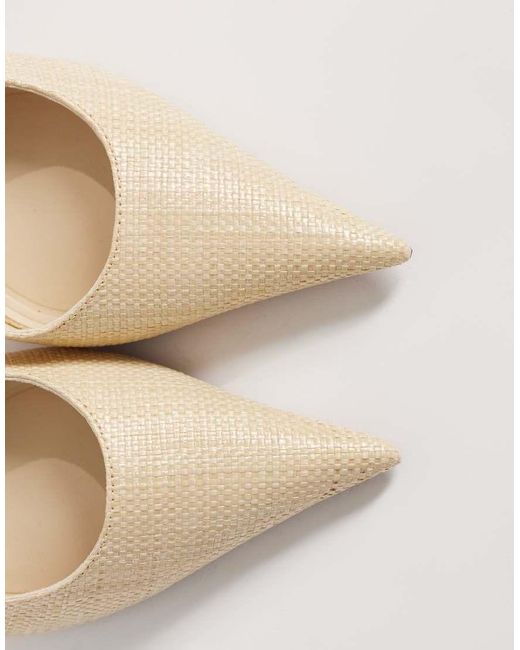 ASOS White Promise Slingback Stiletto High Heel Shoes