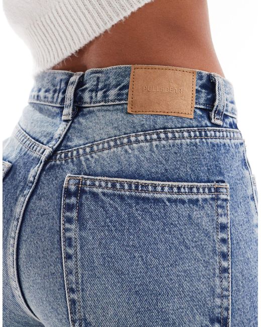 Pull&Bear Blue – bequeme mom-jeans