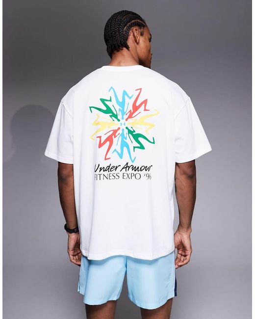 Under Armour Blue Back Graphic Fitness T-Shirt for men